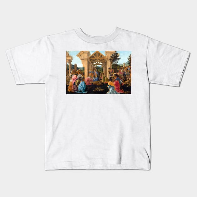 Sandro Botticelli The Adoration of the Magi Kids T-Shirt by pdpress